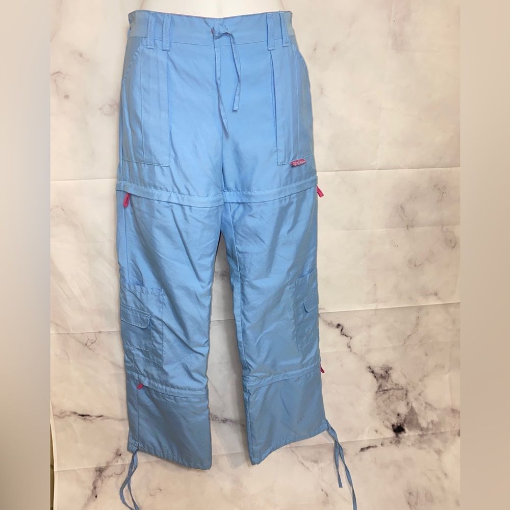 Skechers Powder Blue Convertible Hiking Pants Size Girls Large (12-14)